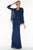 Alyce Paris Black Label - 29292 Tank Style Evening Gown with Jacket in Blue