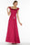 Alyce Paris Black Label - 29300 Off Shoulder A-line Evening Gown in Red