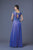 Alyce Paris Black Label - 29655 Beaded Lace Bodice Evening Gown in Blue