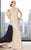 Alyce Paris Jean De Lys - 29692 Glamorous Beaded Lace Evening Gown in Nude