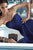 Alyce Paris B'Dazzle - 35781 Cutout Back Strapless A-Line Gown in Blue