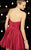 Alyce Paris  - 3606 Rhinestone Beaded Waist Cocktail Dress in Red and Purple