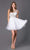 Alyce Paris Sweet 16 - 3674 Embellished Net Illusion Cocktail Dress in White