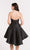 Alyce Paris Homecoming - 3699 Semi-sweetheart Floral A-line Dress in black