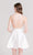 Alyce Paris Homecoming - 3719 Sleeveless V-Neck A-Line Dress in White