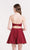 Alyce Paris Homecoming - 3723 Strapless Semi-sweetheart A-line Dress in Red