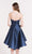 Alyce Paris Homecoming - 3730 Embellished Semi-sweetheart A-line Dress in Blue