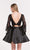 Alyce Paris Homecoming - 3732 Illusion Bateau Neck A-Line Dress in Black