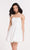 Alyce Paris Homecoming - 3741 Laced Semi-sweetheart A-line Dress in White