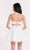 Alyce Paris Homecoming - 3741 Laced Semi-sweetheart A-line Dress in White