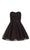Alyce Paris Homecoming - 3741 Laced Semi-sweetheart A-line Dress in Black