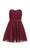 Alyce Paris Homecoming - 3741 Laced Semi-sweetheart A-line Dress in Red