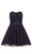Alyce Paris Homecoming - 3741 Laced Semi-sweetheart A-line Dress in Blue