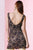Alyce Paris  - 4416 Laced V-Neck Sheath Dress in Purple and Pink