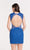 Alyce Paris Homecoming - 4443 Embellished Jewel Neck Sheath Dress in Blue