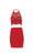 Alyce Paris Homecoming - 4473 Embellished Halter Neck Sheath Dress in Red