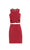 Alyce Paris Homecoming - 4495 Beaded Halter Neck Sheath Dress in Red