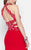 Alyce Paris  - 46520 Beaded Two Piece Floral Halter Short Dress in Red