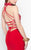 Alyce Paris  - 46529 Halter Neck Sheath Dress in Red and Neutral
