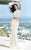 Alyce Paris  - 6383 Multi Colored Beaded Two Piece Long Dress in White