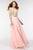 Alyce Paris  - 6556 Strapless Embellished A Line Long Gown in Pink and Nude
