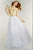 Alyce Paris  - 6574 Strapless Beaded A Line Ballgown in White and Gold