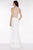 Alyce Paris  - 6590 Lace Illusion Jewel Sheath Dress in White