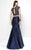 Alyce Paris  - 6651 Two Piece Mikado Trumpet Dress in Blue