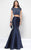 Alyce Paris  - 6651 Two Piece Mikado Trumpet Dress in Blue
