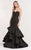Alyce Paris - Strapless Sweetheart Brocade Gown 6885 in Black