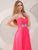 Angela and Alison - 21037 Strapless Ruched  Sweetheart Empire Gown in Pink