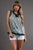 Anna Sui - Sleeveless Top in Navy In Green