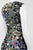 Anne Klein  - 10635522 Colorful Side Gathered Cocktail Dress in Green and Multi-Color