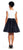 Adrianna Papell - Ruched V-Neck A-line Dress AP1D100072 in Black and White