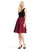 Adrianna Papell - Ruched V-Neck A-line Dress AP1D100440 in Red and Black