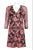 Adrianna Papell - AP1D100673 Embroidered Quarter Sleeve Sheath Dress In Pink