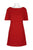 Adrianna Papell - AP1D100716 Popover Cape Crepe Shift Dress in Red