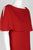 Adrianna Papell - AP1D100716 Popover Cape Crepe Shift Dress in Red