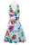 Adrianna Papell - AP1D100808 Floral Print Empire A-Line Dress In Blue and Floral