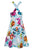 Adrianna Papell - AP1D100808 Floral Print Empire A-Line Dress In Blue and Floral
