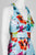 Adrianna Papell - AP1D100808 Floral Print Empire A-Line Dress In Blue and Floral