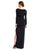 Adrianna Papell - Long Sleeves Bateau Long Dress AP1E200031 in Blue