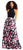 Adrianna Papell - Halter Floral Print Long Dress AP1E200109 in Black and Multi-Color