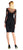 Adrianna Papell - Bateau Neckline Illusion Cocktail Dress AP1E200182 in Black