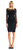 Adrianna Papell - Bateau Neckline Illusion Cocktail Dress AP1E200182 in Black