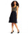 Adrianna Papell - V-Neckline Embellished Cocktail Dress AP1E200305 in Black
