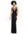 Adrianna Papell - AP1E200391 Embellished V-Neck Column Dress in Black