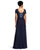 Adrianna Papell - Sequined Long Dress AP1E200722 in Blue