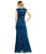 Adrianna Papell - Floral Lace Sheath Dress AP1E200833 in Blue