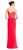 Adrianna Papell - AP1E201024 Two-Piece Beaded Sheath Gown in Red